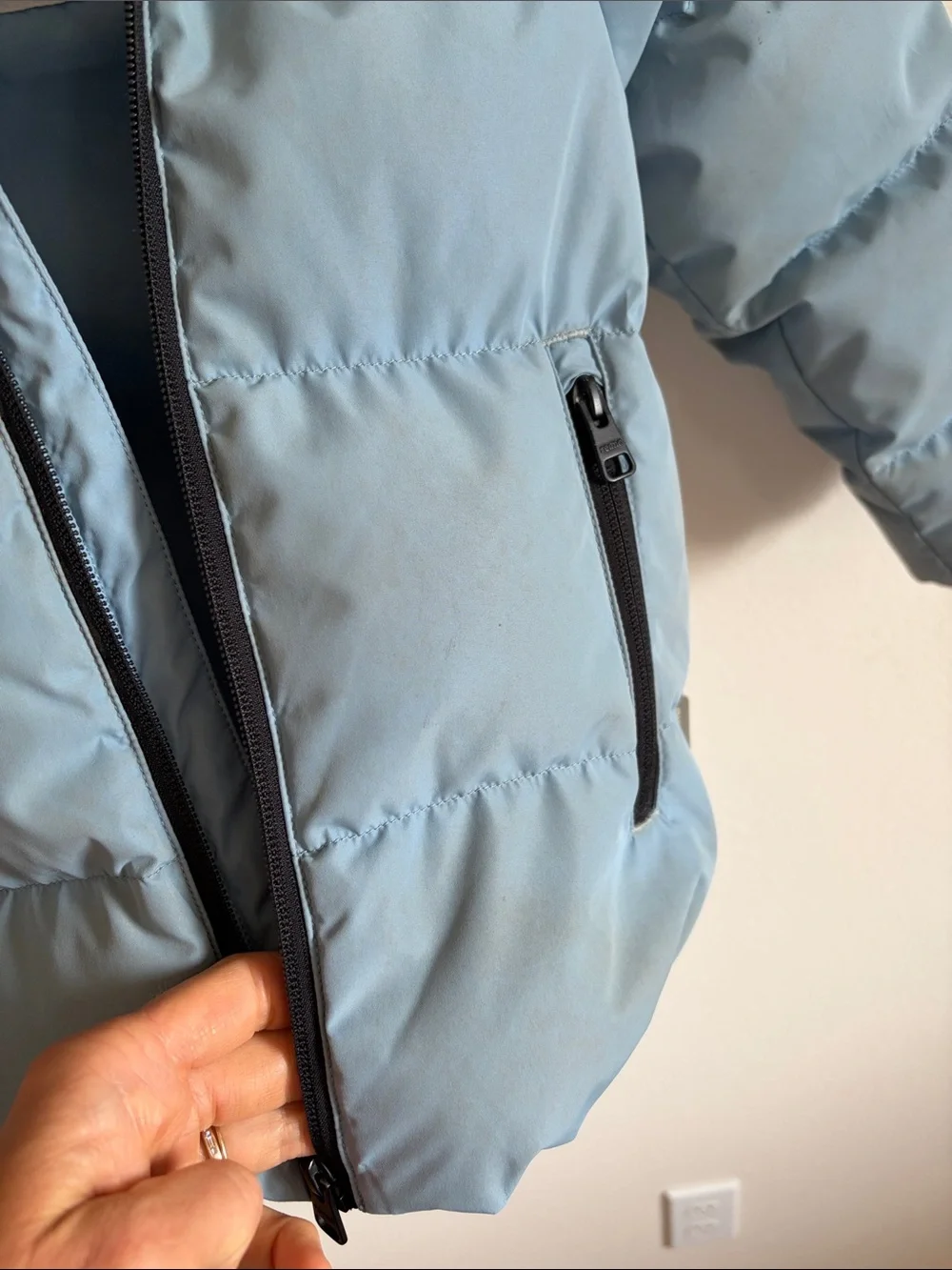 Paimio Reima waterproof down puffer, size 110/5T (US)